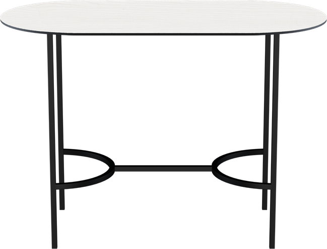 Black Arc Bar Table - Oblong